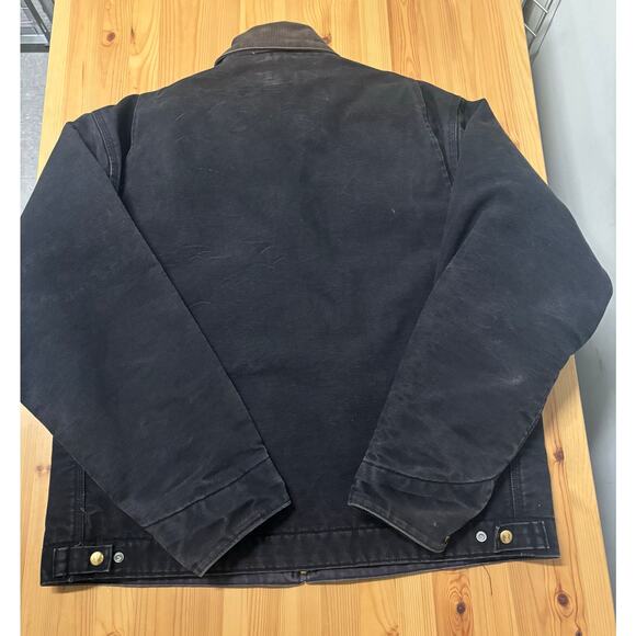 Vintage Carhartt J01 BLK Detroit Blanket Lined Jacket Size 48 Tall - Picture 12 of 13